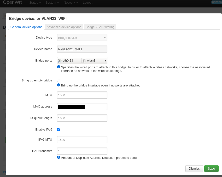 WiFi bridge device